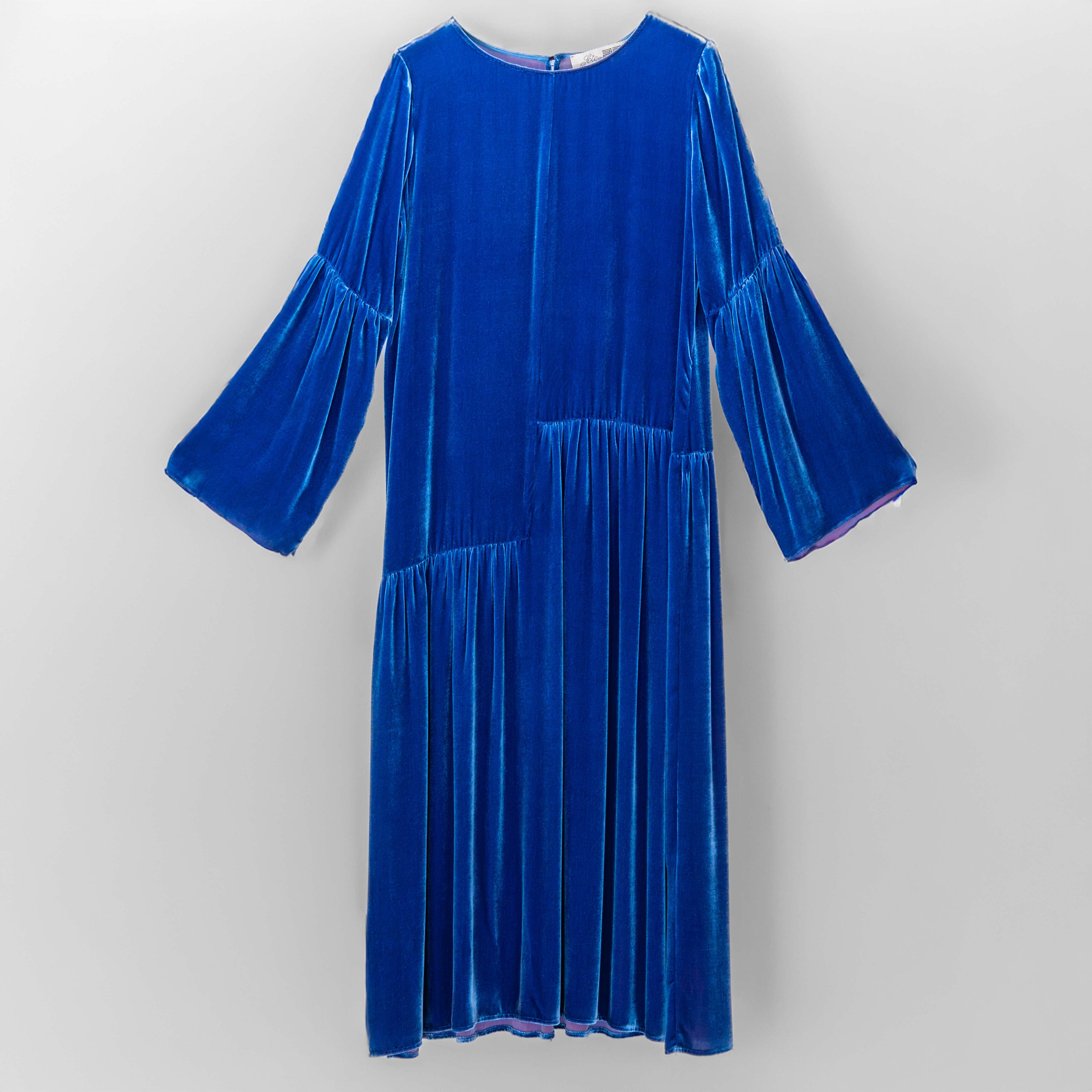 Chloe . Abito in velluto di seta e viscosa.