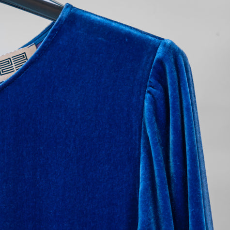 Chloe . Abito in velluto di seta e viscosa.