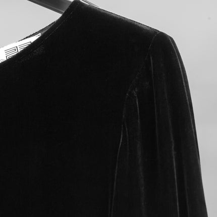 Chloe . Abito in velluto di seta e viscosa.