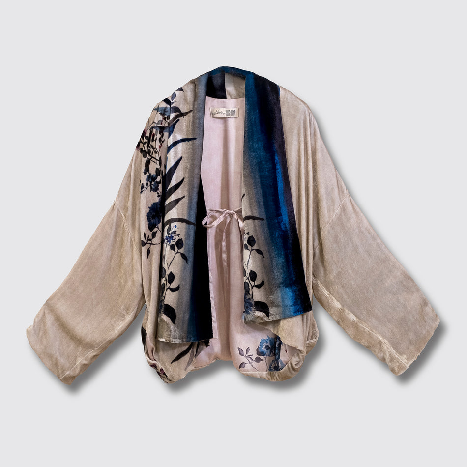 Charlotte .Kimono. Velluto di seta. -50%
