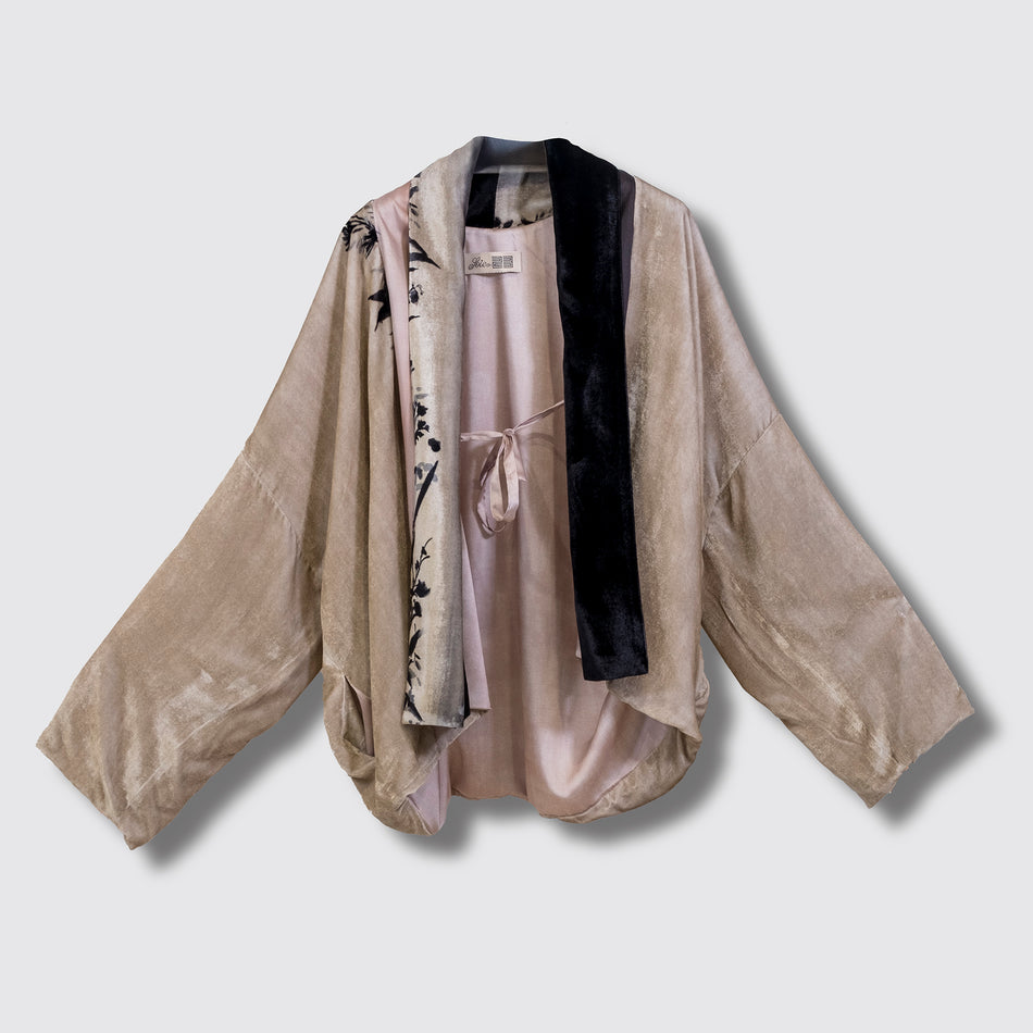 Charlotte .Kimono. Velluto di seta. -50%