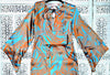 Vestito in  seta - Zebra azzurra