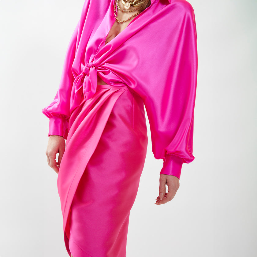 Camicia Kimono Fucsia