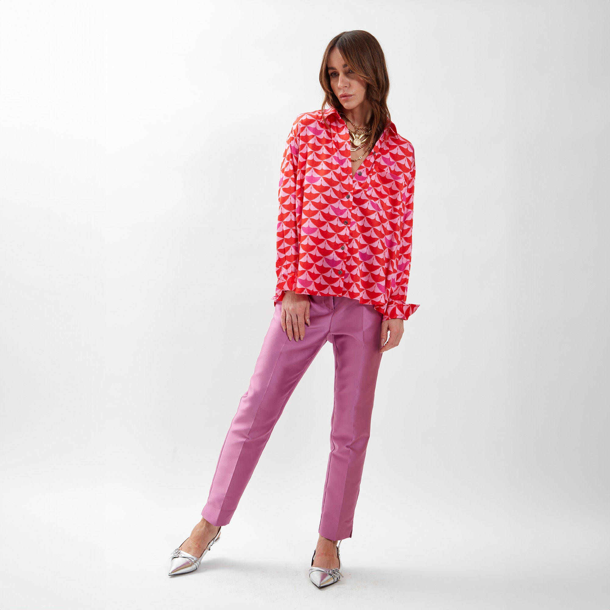 Shirt with geometric design