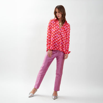 Shirt with geometric design