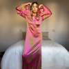 Vestito in  seta - Zebra Fucsia