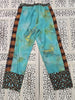 Pantalone in  seta - Fantasia Azzurro