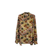 Camicia kimono in seta stampata