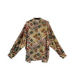 Camicia kimono in seta stampata