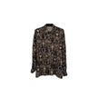Camicia kimono in seta stampata