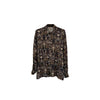 Camicia kimono in seta stampata