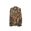 Camicia kimono in seta stampata