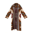 Cappotto in lana jacquard