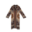 Cappotto in lana jacquard