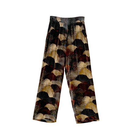 Pantalone palazzo in velluto