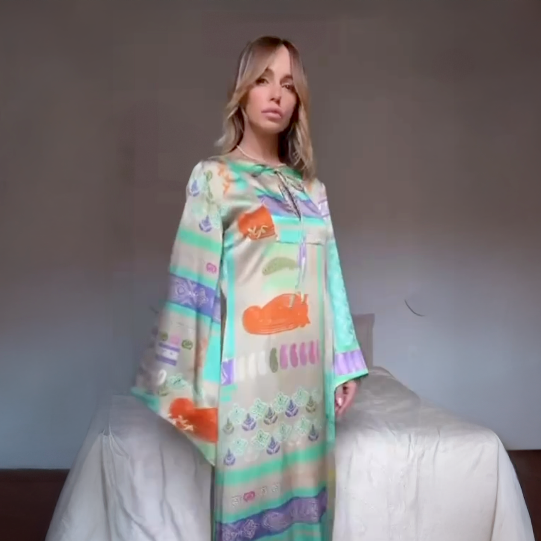 Vestito in  seta - Fantasia
