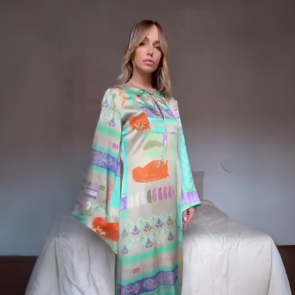 Vestito in  seta - Fantasia